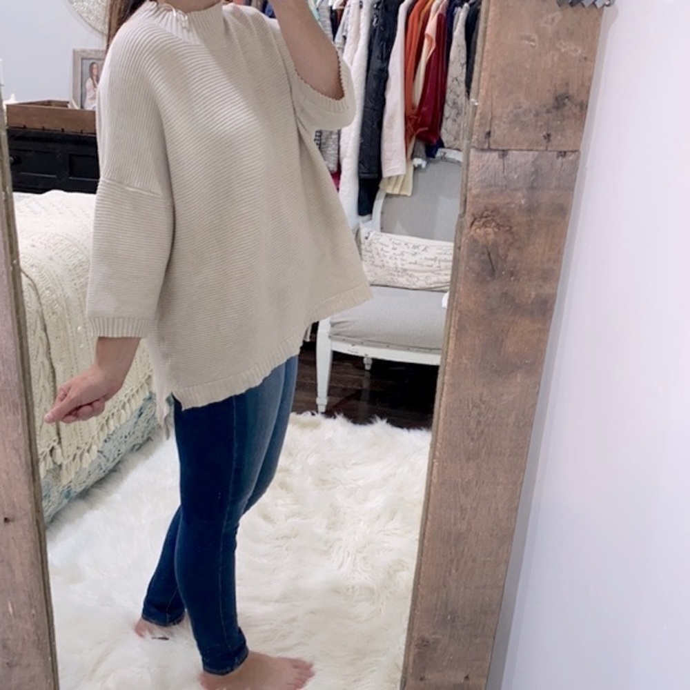 Cyrus tan knit sweater size 1X - Picture 2 of 4